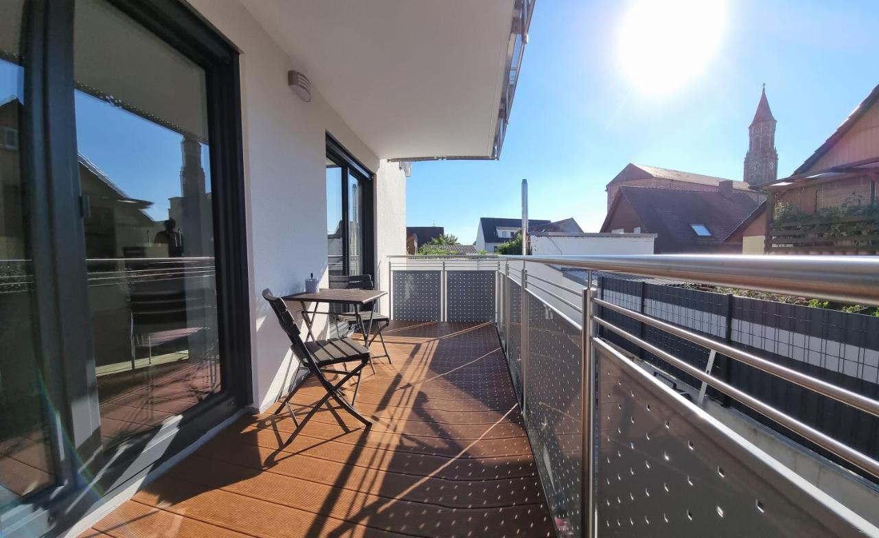 Flat11 4-Zi Wohnung Messe Karlsruhe 라인슈테텐 외부 사진