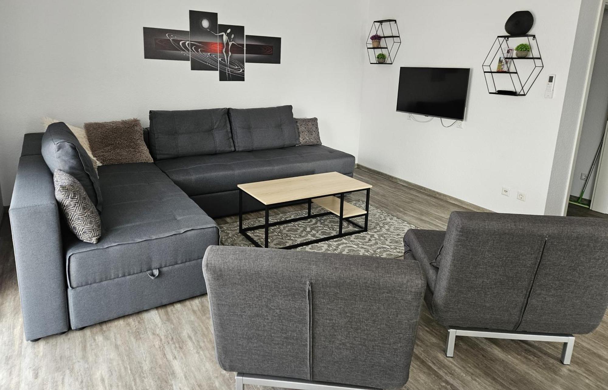 Flat11 4-Zi Wohnung Messe Karlsruhe 라인슈테텐 외부 사진